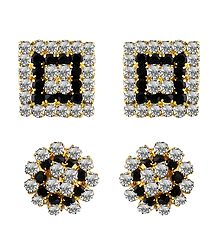 2 Pairs of Stud Earrings