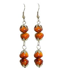 Brown Wood Earrings 