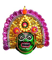 Bhima Chhau Dance Face - Unframed Photo Print on Paper