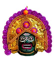 Chhau Dance Face - Unframed Photo Print on Paper