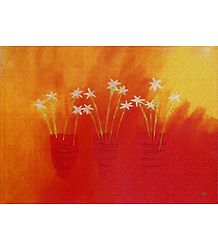 Three Vases with Flowers