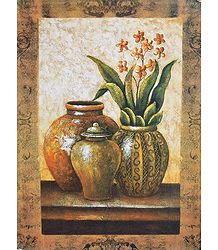 3 Vases with Bunch of Succulent Flowers