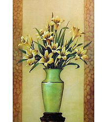 Yellow Flowers  in a Vase