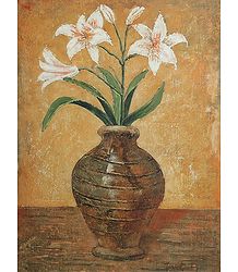 White Lily in a Vase