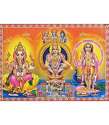 Ayyappan, Murugan and Ganesha