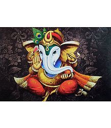Ganesha with Modakam in Hand