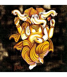 Three Headed Lord Ganesha