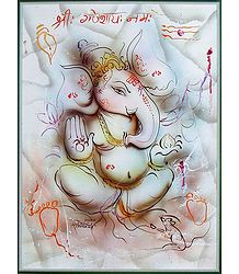 Pencil Sketch Ganesha