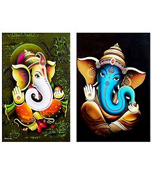 Lord Ganapati - Set of 2 Posters