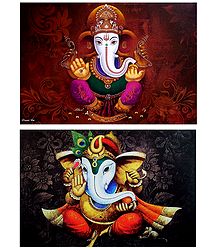 Lord Ganesha - Set of 2 Posters