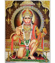Hanuman - Glitter Poster