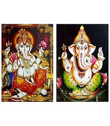 Lord Ganesha - Set of 2 Posters