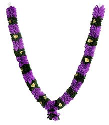 Purple Cloth Garland