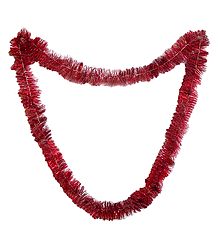 Red Foil Paper Garland