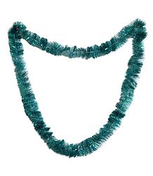 Cyan Blue Foil Paper Garland