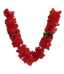 Red Synthetic Ribbon Garland