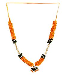 Yellow Ribbon with Bead Garland
