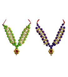 Set of 2 Small Bead Garlands