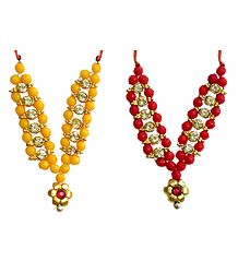 Set of 2 Small Bead Garlands