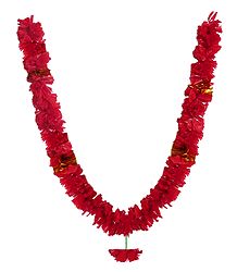 Red Synthetic Paper Garland