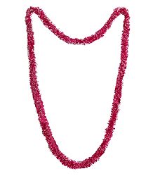 Red with White Synthetic Paper Garland
