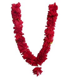 Red Synthetic Paper Garland