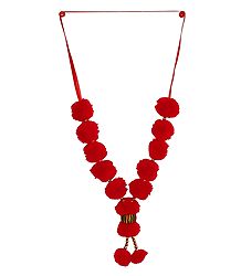 Red Woolen Balls Garland