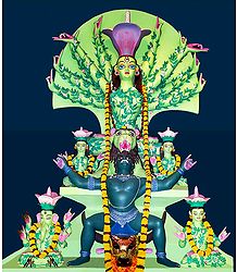 Devi Durga as Mother Nature - Photo Print