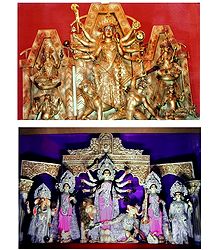 Durga - The Slayer of Mahishasura - Set of 2 Photo Print