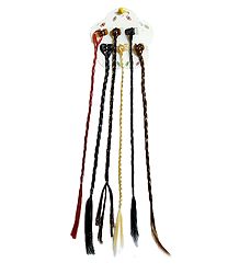 Synthetic Braided Hair with Clip for Decoration