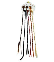 Synthetic Braided Hair with Clip for Decoration