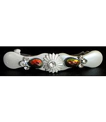 Stone Studded Designer Hair Clip