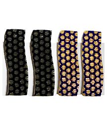 2 Pairs Tik Tak Black and Blue Acrylic Hair Clip