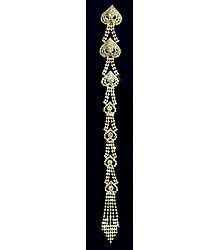 Stone Studded Metal Jewelry for Braided Hair