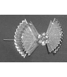 Silver Color Metal Butterfly Shaped Hair Pin