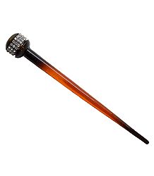 Stone Studded Acrylic Pin for Hair Bun