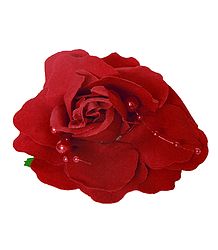 Red Rose Hair Clip