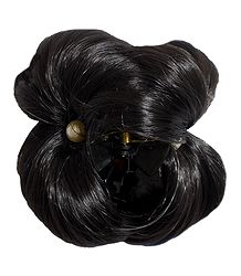 Black Synthetic Hair with Clutcher