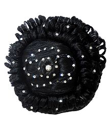 Stone Studded Designer Hair Bun