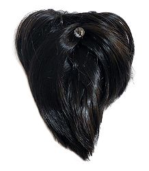 Dark Brown Hair Extension on Clip