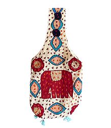 Embroidered Multicolor Cotton Bag