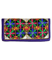 Embroidered Cloth Clutch Purse