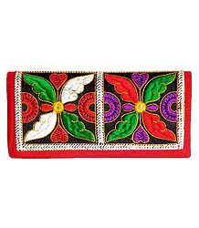 Embroidered Cloth Clutch Purse