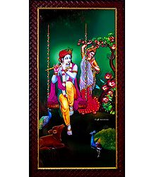 Radha Dancing by the Sound of Krishna's Flute