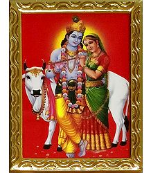 Radha Krishna - Framed Picture