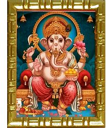 Lord Ganesha - Framed Picture