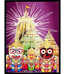 Jagannath, Balaram, Subhadra - Wall Hanging