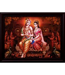 Radha Krishna Enjoying Each Other's Company