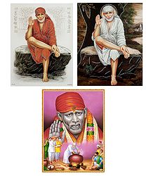 Shirdi Sai Baba - Set of 3 Posters