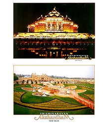 Akshardham Temple, New Delhi - 2 Small Posters